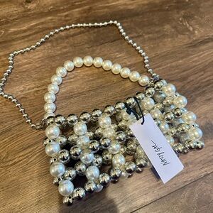 Nasty gal  Pearl two tone Beaded bag